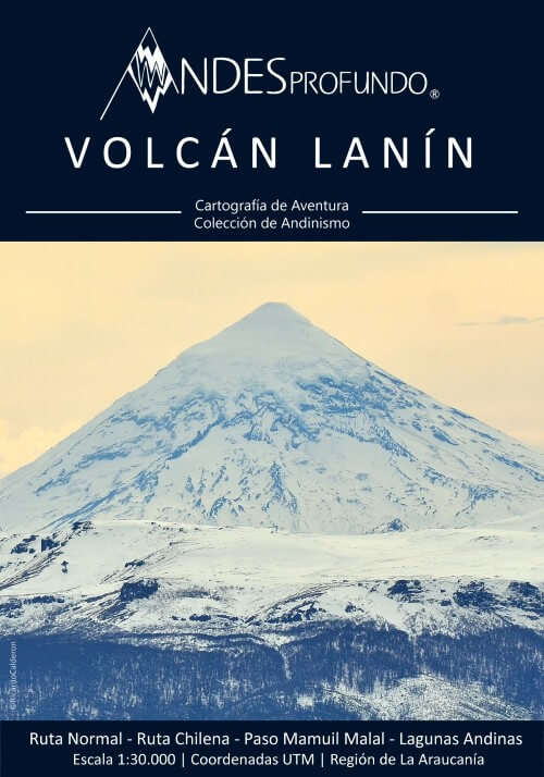 Mapa guía - Volcán Lanín