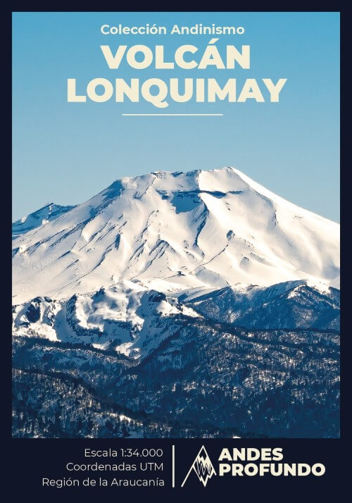 Mapa guía - Volcán Lonquimay