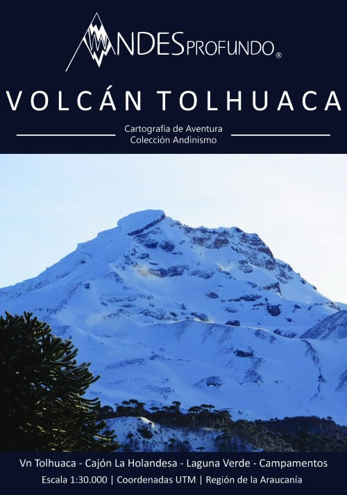 Mapa guía - Volcán Tolhuaca