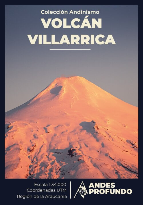 Mapa guía - Volcán Villarrica