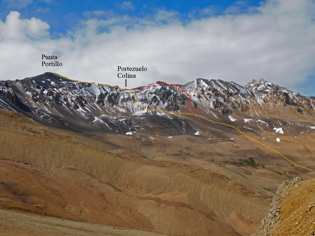 Punta Portillo Normal desde Paso Colina Andeshandbook