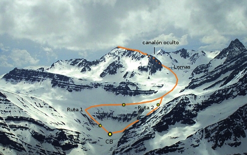 Cerro Gloria, rutas normales Cerro Gloria, rutas normales