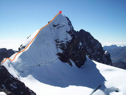 Ruta Normal Pequeño Alpamayo I Ruta Normal Pequeño Alpamayo I