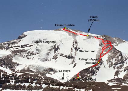 Ruta Normal cerro Plomo
