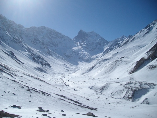 Monumento Natural El Morado en Invierno