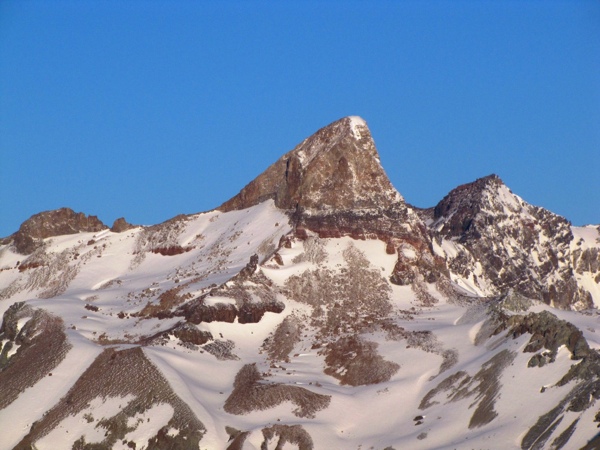 El Sordo Lucas desde la cordillera Huemulina.