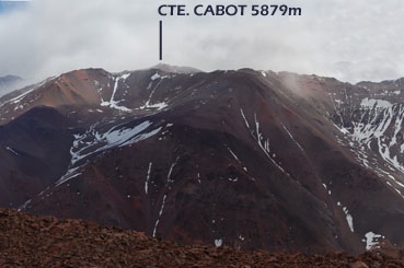 El Cerro Cte. Cabot visto desde el noreste