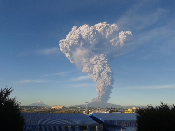 Erupción Calbuco desde Puerto Montt