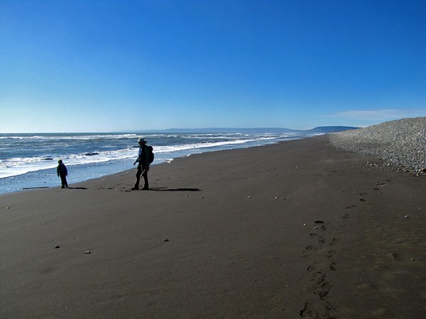 Playa junto a las dunas