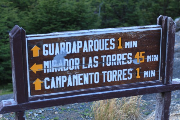 Desvío a Campamento Torres