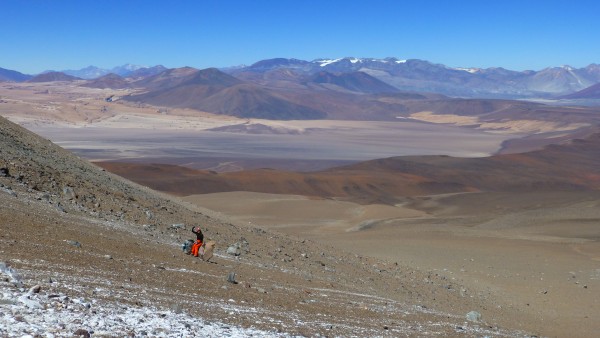 Quebrada de acceso al portezuelo cumbrero