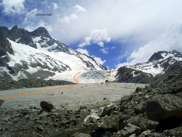 Primer Escalón y cascada de seracs.