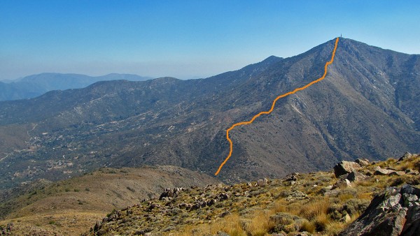 Filo este del Roble visto desde el Garfio