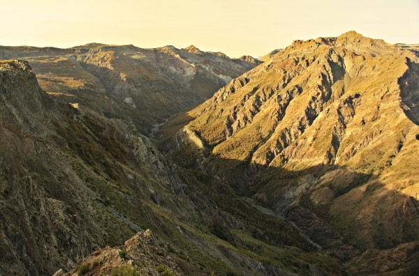 Valle del río Claro hacia el noreste