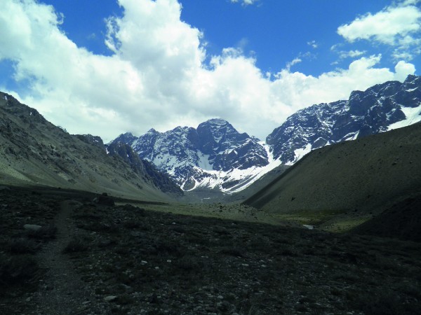 Sendero en Valle Juncal