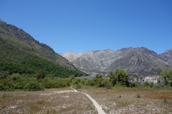 Sendero desde valle del Venado