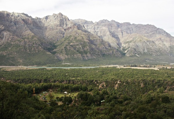 Vista hacia el camping