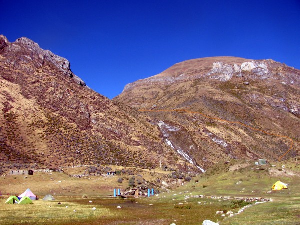 Entrada a la Quebrada Huacrish