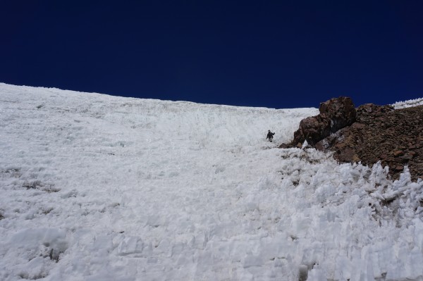 Caminando por el glaciar