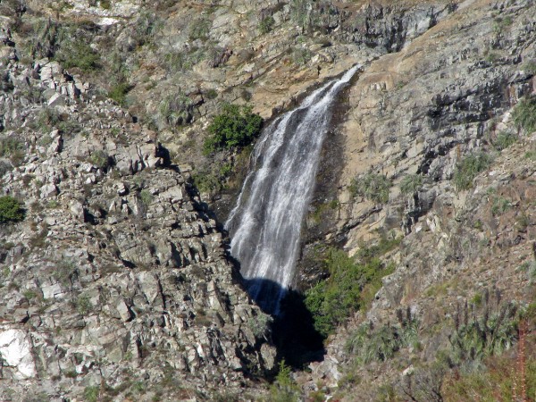 Vista de la cascada superior