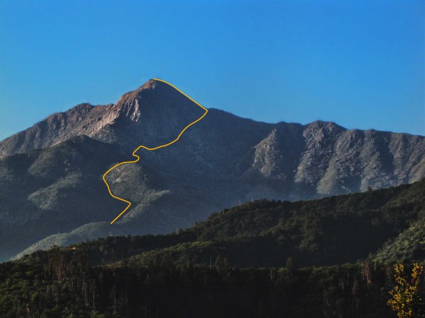 Ruta aproximada a La Campana Ruta aproximada a La Campana