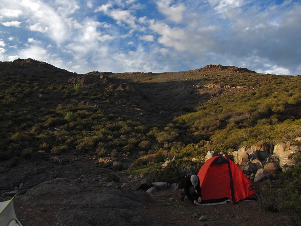 Campamento junto al refugio