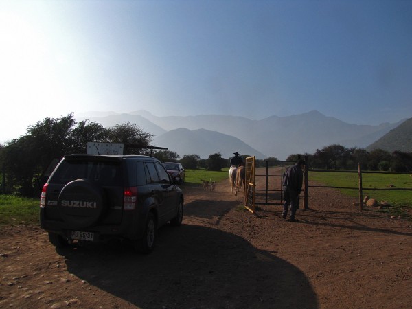 Entrada al camino hacia la mina