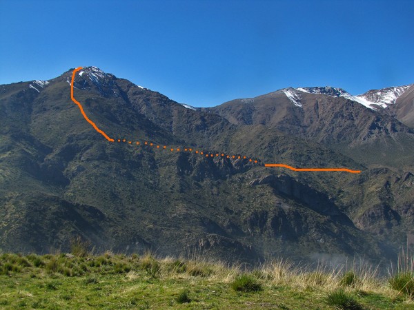 Arista Oeste desde el Alto de las Vizcachas