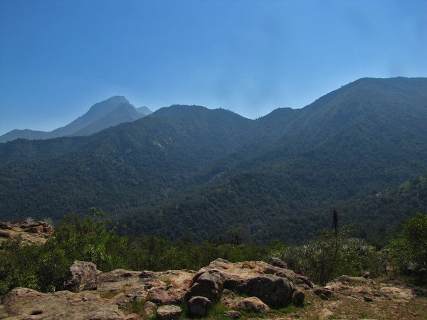 Vista a la Campana y al portezuelo Ocoa