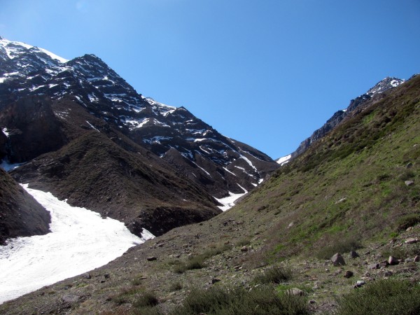 Parte media de la quebrada.