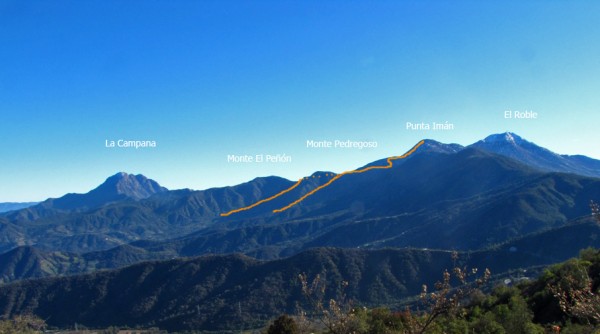 Ruta vista desde el cerro Vizcachas Ruta vista desde el cerro Vizcachas