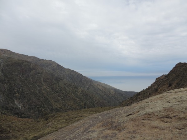 Quebrada Macul desde Alto Potrerillos