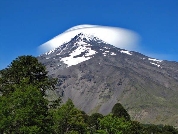 Lanín desde paso Mamuil Malal