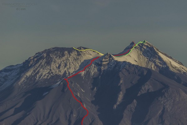 Ruta a la cumbre y alternativas Ruta a la cumbre y alternativas