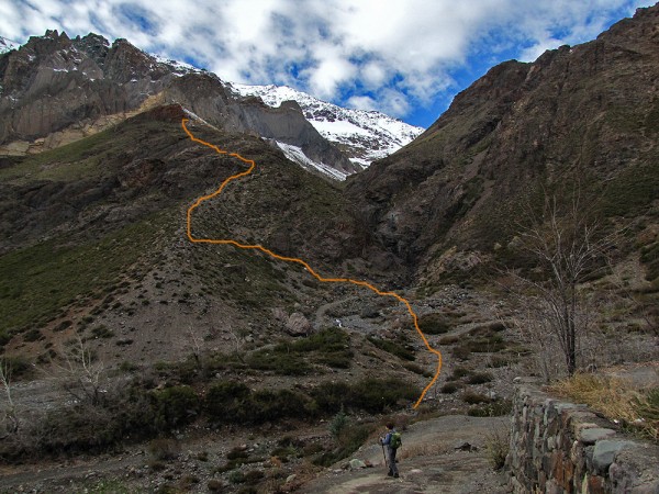 Entrada al cajón de lo Valdés