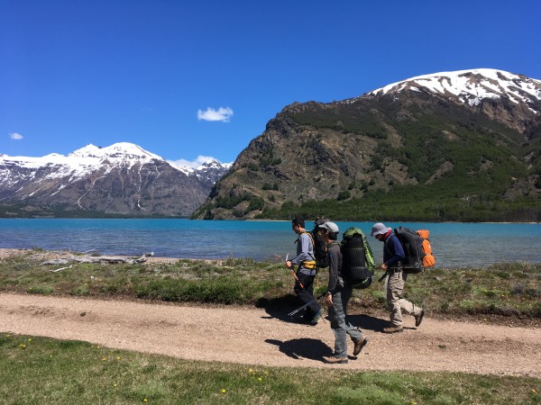 Inicio caminata lago Jenimeni