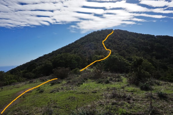 Último tramo a la cumbre