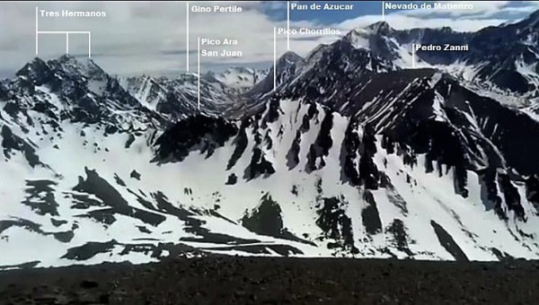 Cumbres desde el Cerro Peñas Coloradas