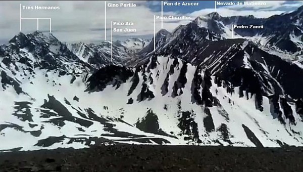 Cumbres desde el Cerro Peñas Coloradas