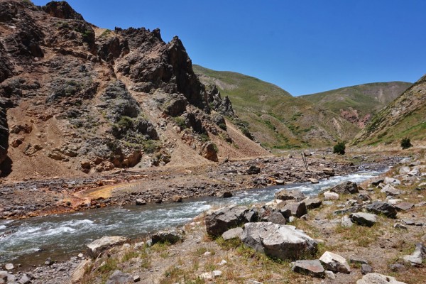 Vista a las termas