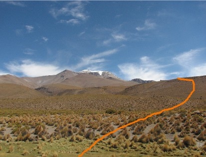 Inicio de la caminata