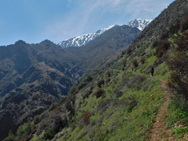 Llegando a la quebrada de la Pichoga