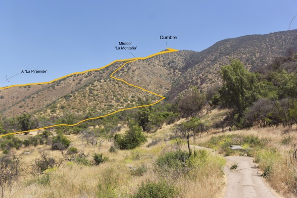 El Carbon y dos de sus rutas