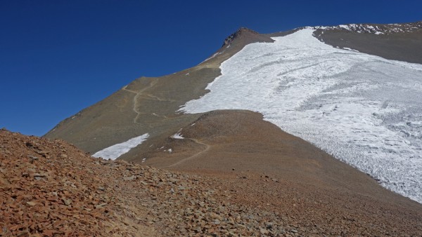 Vista de la ruta desde la Pirca del Inca