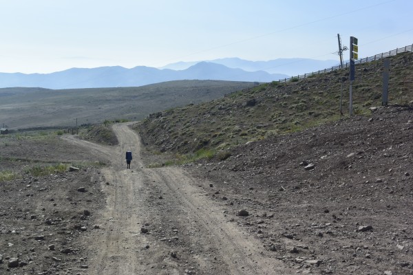 Inicio camino vehicular desde andarivel