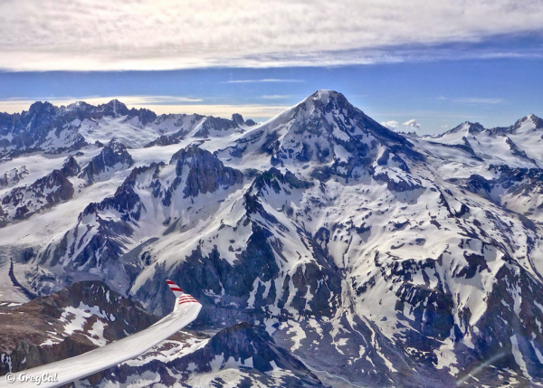 Flanco Sureste (foto aérea en planeador)