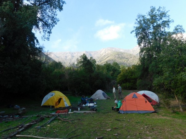 Campamento en el llano