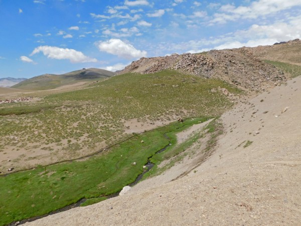 Vista de la quebrada