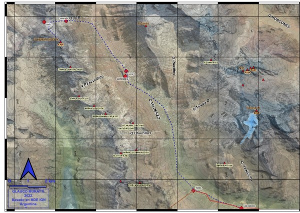 Mapa del trayecto