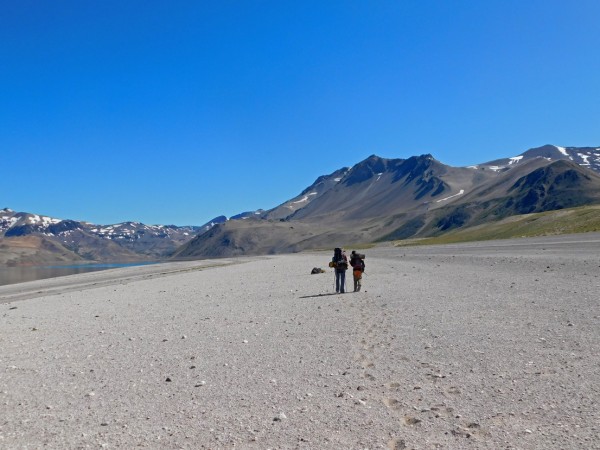 Hacia el final de la playa